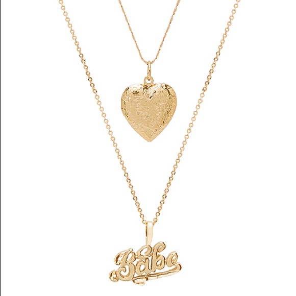 Revolve Vanessa Mooney Locket Heart Babe Necklace